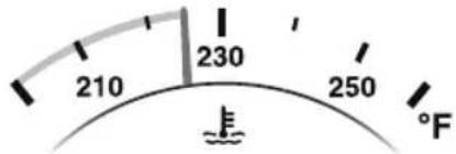 210 230 250 °F