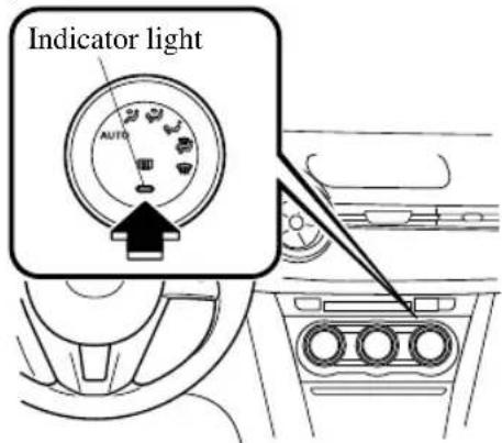 Indicator light AUTO