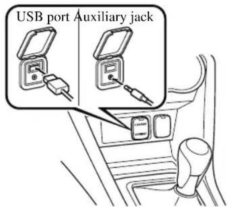 USB port Auxiliary jack