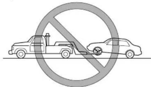 Prohibition sign showing a truck and car with a diagonal line, indicating no traffic or parking restriction.