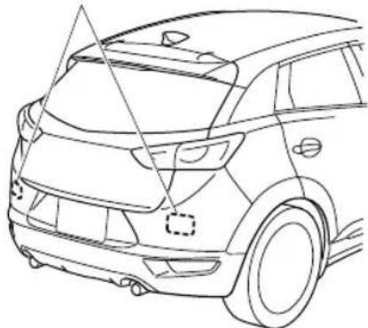 MAZDA CX-3 (2020) - Radar Sensors (Rear)\* - 1