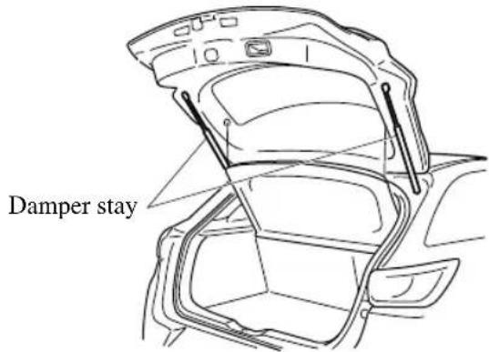 Damper stay