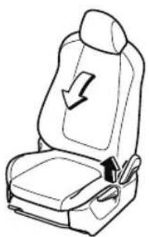 MAZDA CX-3 (2020) - Adjusting the seatback angle (reclining) - 1