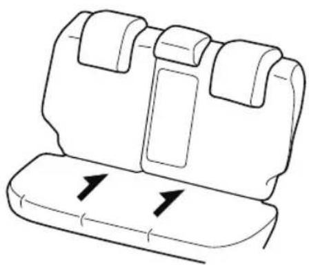 MAZDA CX-3 (2020) - Installation on rear center seat - 1