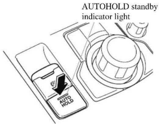 AUTOHOLD standby indicator light AUTO HOLD