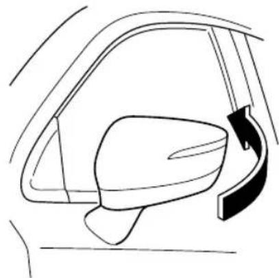 MAZDA CX-3 (2020) - Always return the outside mirrors to the driving position before you start driving: - 1