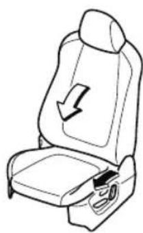 MAZDA CX-3 (2020) - Adjusting the seatback angle (reclining) - 2