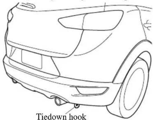 Tiedown hook