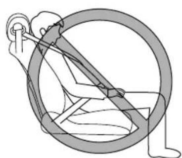 MAZDA CX-3 (2020) - Do not allow an occupant in the front passenger's seat to sit with a posture which makes it difficult for the front passenger occupant classification sensor to detect the occupant correctly: - 3