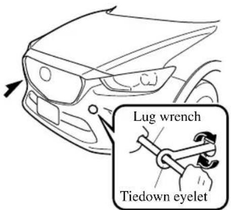 Lug wrench Tiedown eyelet