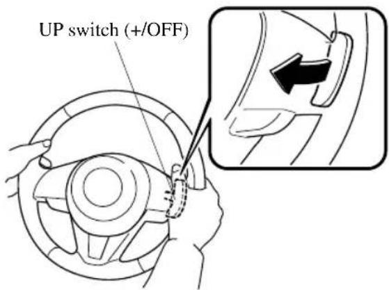 UP switch (+/OFF)