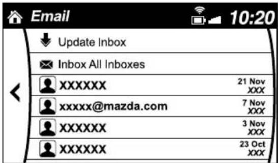 MAZDA CX-3 (2020) - Example of use (verify unread E-mail) - 1