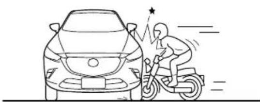 MAZDA CX-3 (2020) - Limitations to side collision detection: - 2