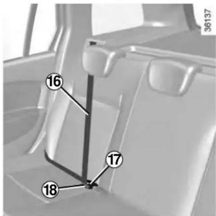 DACIA Logan (2019) - Rear side seat belts - 4