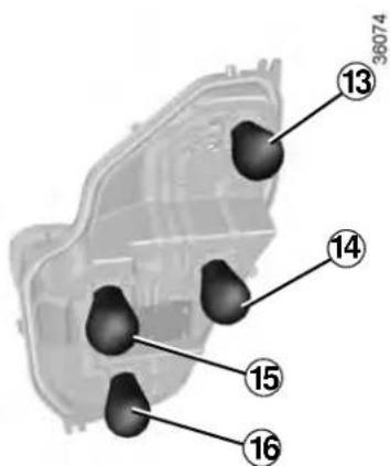 DACIA Logan (2019) - REAR AND SIDE LIGHTS: changing bulbs (3/7) - 3