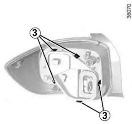 DACIA Logan (2019) - REAR AND SIDE LIGHTS: changing bulbs (1/7) - 2