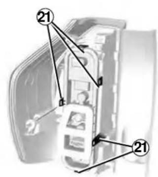 DACIA Logan (2019) - REAR AND SIDE LIGHTS: changing bulbs (4/7) - 2