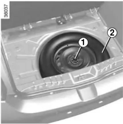 DACIA Logan (2019) - PUNCTURE, EMERGENCY SPARE WHEEL - 1
