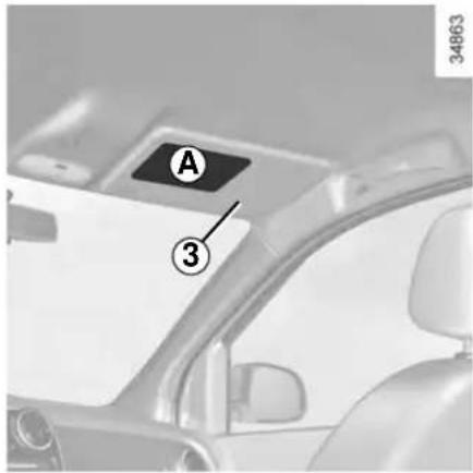 DACIA Logan (2019) - CHILD SAFETY: deactivating/activating the front passenger air bag (2/3) - 1