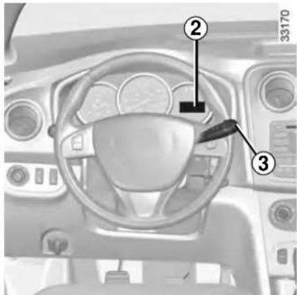 DACIA Logan (2019) - Adjusting the steering wheel - 2