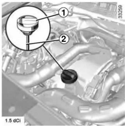 DACIA Logan (2019) - ENGINE OIL LEVEL: topping up, filling (2/3) - 1