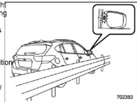 SUBARU Impreza (2021) - ▼ Safety tips regarding the BSD/RCTA approach indicator light/warning buzzer - 1