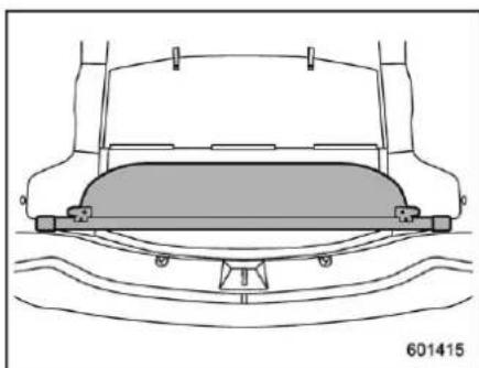 SUBARU Impreza (2021) - ■ Stowage of the cargo area cover - 2