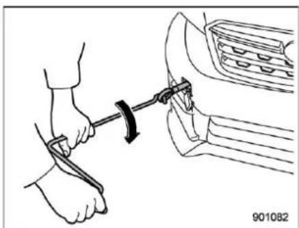 SUBARU Impreza (2021) - ▼ Front towing hook - 3