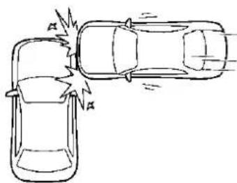 SUBARU Impreza (2021) - Examples of the types of accidents in which the SRS curtain airbag is unlikely to deploy - 2