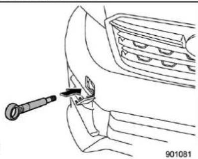 SUBARU Impreza (2021) - ▼ Front towing hook - 2