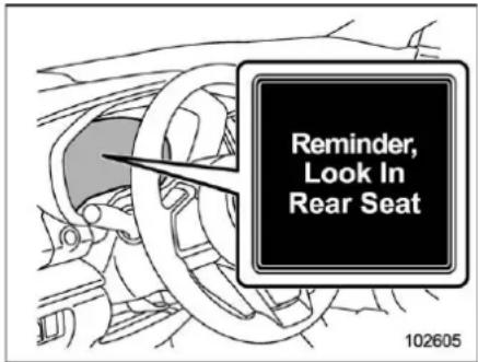 Reminder, Look In Rear Seat