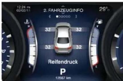 Maserati Quattroporte (2014) - •Reifendruck - 1