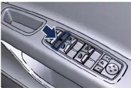 Maserati Quattroporte (2014) - Heckscheiben-und Sonnenschutzrollo-Sperrschalter - 1