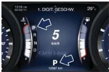 Maserati Quattroporte (2014) - Bedienelementedes Automatikgetriebes - 4