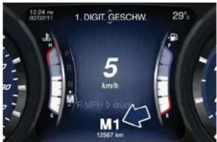 Maserati Quattroporte (2014) - Bedienelementedes Automatikgetriebes - 7