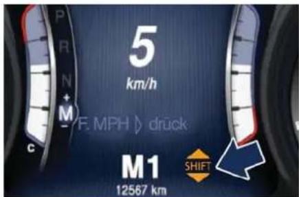 Maserati Quattroporte (2014) - KontrollleuchteGangschaltung - 1