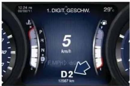Maserati Quattroporte (2014) - Bedienelementedes Automatikgetriebes - 5