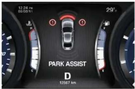 Maserati Quattroporte (2014) - Parkassistenz-Warnanzeige - 4