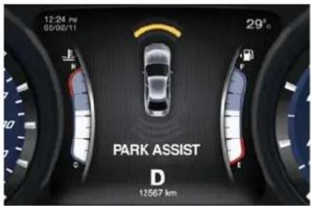 Maserati Quattroporte (2014) - Parkassistenz-Warnanzeige - 3