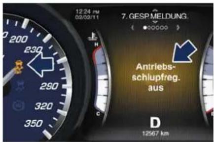 Maserati Quattroporte (2014) - Warnleuchtenauf Analoginstrumenten - 2