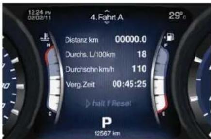 Maserati Quattroporte (2014) - FAHRTA-5. FAHRTB (Tageskilometerzähler) - 1