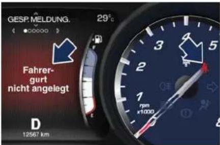 Maserati Quattroporte (2014) - VerbessertesGurtwarnsystem (BeltAlert®) - 1