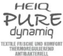 HEIQ PURE dynamiq TEXTILE FRISCHE UND KOMFORT THERMOREGULIEREND ANTIBAKTERIELL