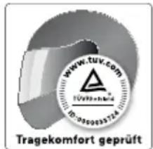 WWW.TUV.COM Tragekomfort geprüft