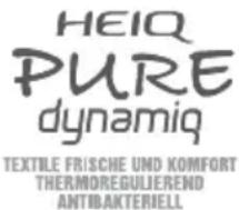 HEIQ PURE dynamiq TEXTILE FRISCHE UND KOMFORT THERMOREGULIEREND ANTIBAKTERIELL