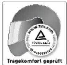 WWW.TUV.COM Tragekomfort geprüft