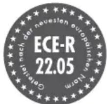 Nach der neueslen europäischen Nord ECE-R 22.05