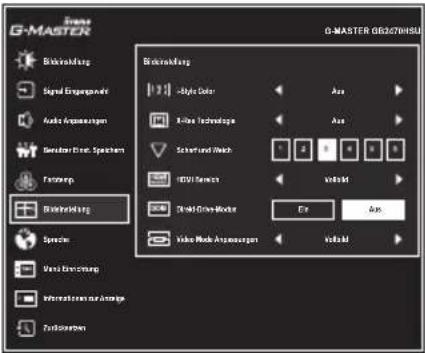 IIYAMA G-Master GB2470HSU - Bildeinstellung Image Adjust - 1