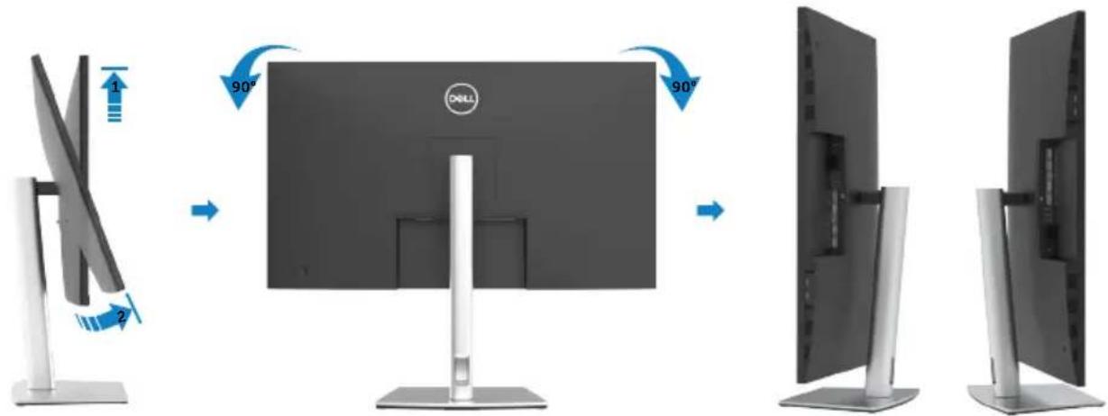 DELL P3221D - Display drehen - 1