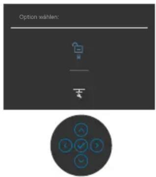 DELL P3221D - So sperren Sie die Tasten. - 1